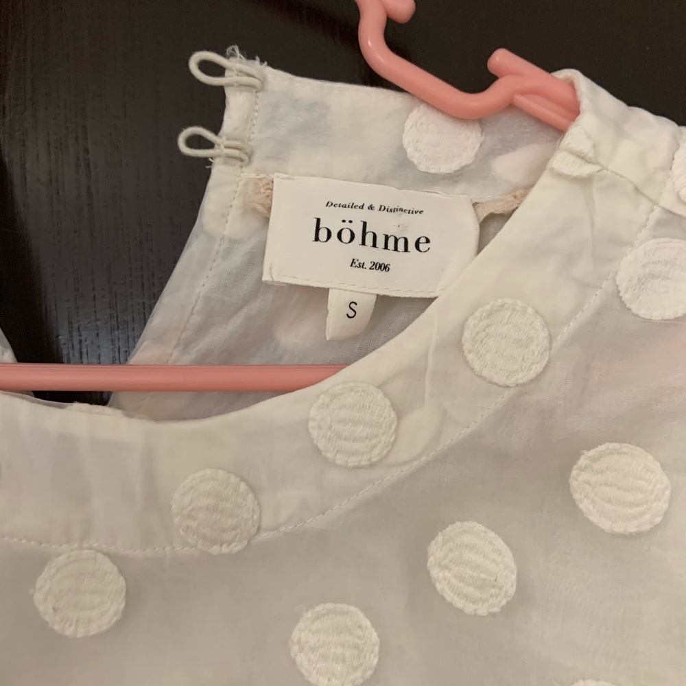 Cream blouse from Bohme